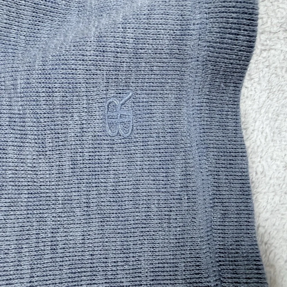 Banana Republic Double Knit Long Sleeve Crewneck Vintage Indigo Shirt Men's XL